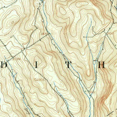 United States Geological Survey Delhi, NY (1909, 62500-Scale) digital map