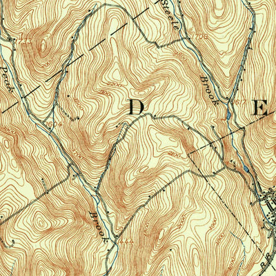 United States Geological Survey Delhi, NY (1911, 62500-Scale) digital map