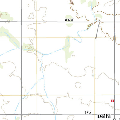 United States Geological Survey Delhi, OK (2022, 24000-Scale) digital map