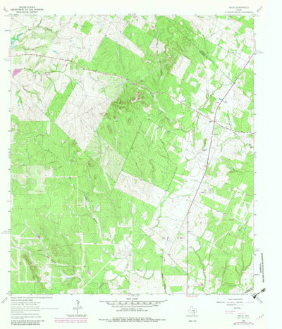 United States Geological Survey Delhi, TX (1964, 24000-Scale) digital map