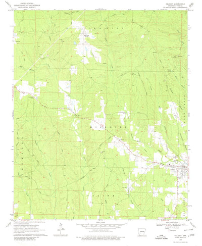 United States Geological Survey Delight, AR (1970, 24000-Scale) digital map