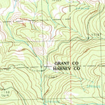 United States Geological Survey Delintment Lake, OR (1990, 24000-Scale) digital map