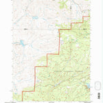 United States Geological Survey Delintment Lake, OR (1992, 24000-Scale) digital map