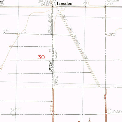 United States Geological Survey Dell, AR (1983, 24000-Scale) digital map