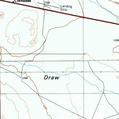 United States Geological Survey Dell City, TX (1985, 100000-Scale) digital map