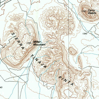 United States Geological Survey Dell City, TX (1985, 100000-Scale) digital map