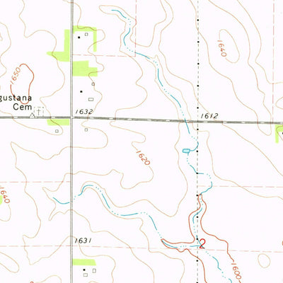 United States Geological Survey Dell Rapids NE, SD (1972, 24000-Scale) digital map