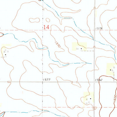United States Geological Survey Dell Rapids SE, SD (1972, 24000-Scale) digital map