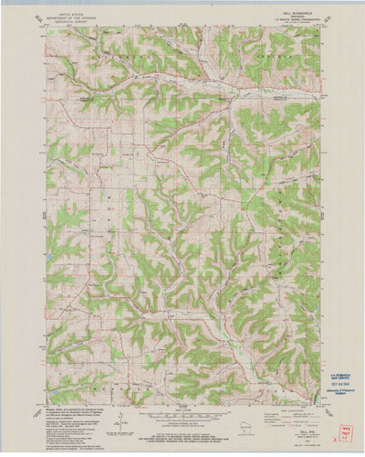 United States Geological Survey Dell, WI (1983, 24000-Scale) digital map