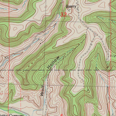 United States Geological Survey Dell, WI (1983, 24000-Scale) digital map