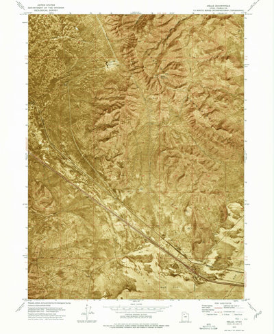 United States Geological Survey Delle, UT (1973, 24000-Scale) digital map