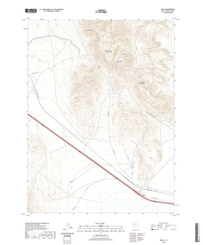 United States Geological Survey Delle, UT (2020, 24000-Scale) digital map