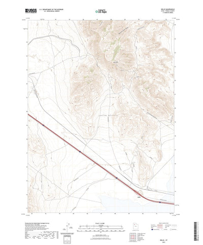 United States Geological Survey Delle, UT (2023, 24000-Scale) digital map