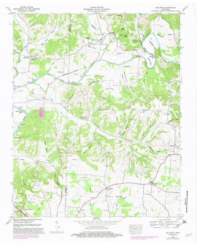 United States Geological Survey Dellrose, TN (1948, 24000-Scale) digital map