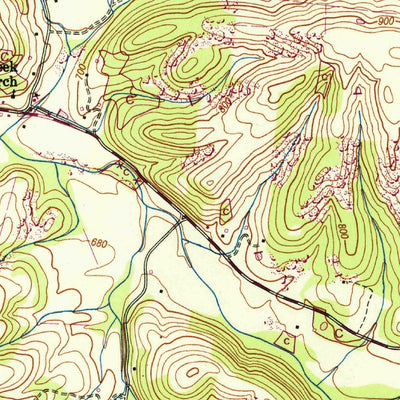 United States Geological Survey Dellrose, TN (1951, 24000-Scale) digital map