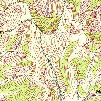 United States Geological Survey Dellrose, TN (1951, 24000-Scale) digital map