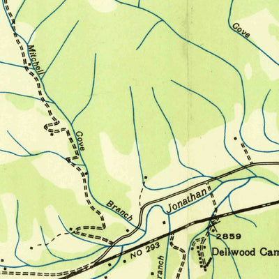 United States Geological Survey Dellwood, NC (1935, 24000-Scale) digital map
