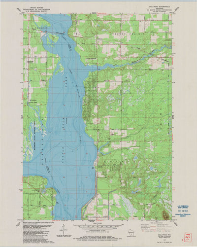 United States Geological Survey Dellwood, WI (1983, 24000-Scale) digital map