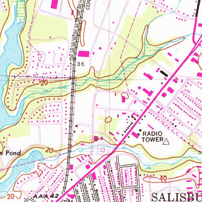 United States Geological Survey Delmar, MD-DE (1942, 24000-Scale) digital map