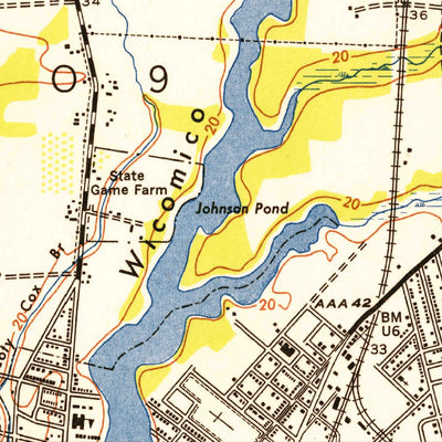United States Geological Survey Delmar, MD-DE (1953, 24000-Scale) digital map