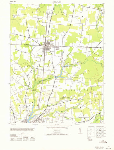 United States Geological Survey Delmar, MD-DE (1971, 24000-Scale) digital map