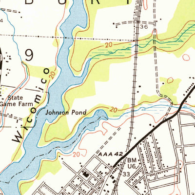 United States Geological Survey Delmar, MD-DE (1971, 24000-Scale) digital map