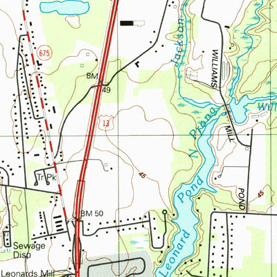 United States Geological Survey Delmar, MD-DE (1992, 24000-Scale) digital map