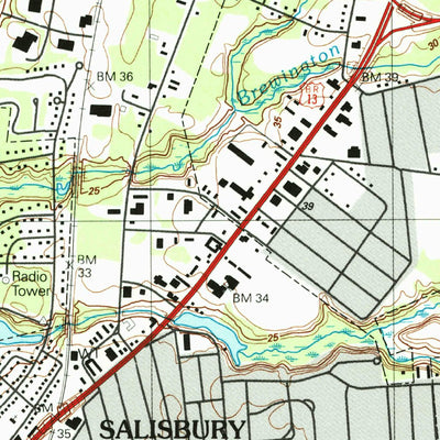 United States Geological Survey Delmar, MD-DE (1992, 24000-Scale) digital map