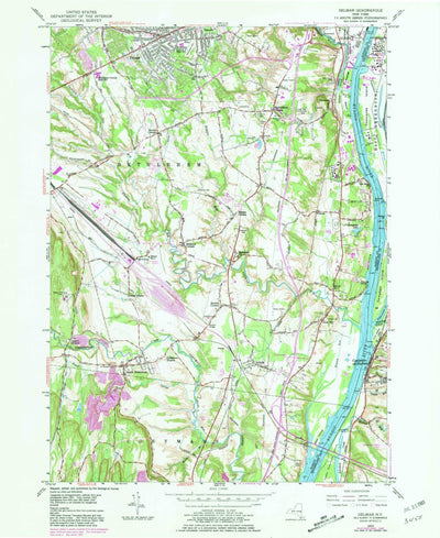 United States Geological Survey Delmar, NY (1953, 24000-Scale) digital map