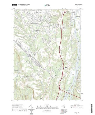 United States Geological Survey Delmar, NY (2023, 24000-Scale) digital map
