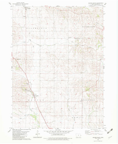 United States Geological Survey Delmar South, IA (1980, 24000-Scale) digital map