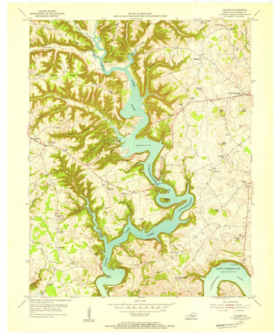 United States Geological Survey Delmer, KY (1954, 24000-Scale) digital map
