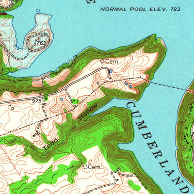 United States Geological Survey Delmer, KY (1961, 24000-Scale) digital map