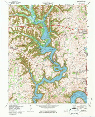 United States Geological Survey Delmer, KY (1973, 24000-Scale) digital map