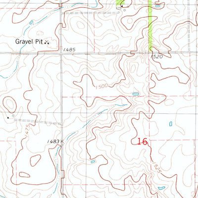 United States Geological Survey Delmont, SD (1979, 24000-Scale) digital map