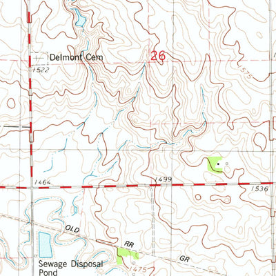 United States Geological Survey Delmont, SD (1979, 24000-Scale) digital map
