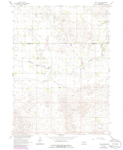 United States Geological Survey Deloit SW, NE (1963, 24000-Scale) digital map