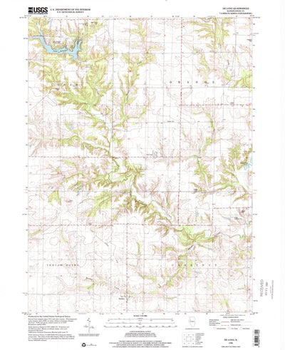 United States Geological Survey Delong, IL (1998, 24000-Scale) digital map