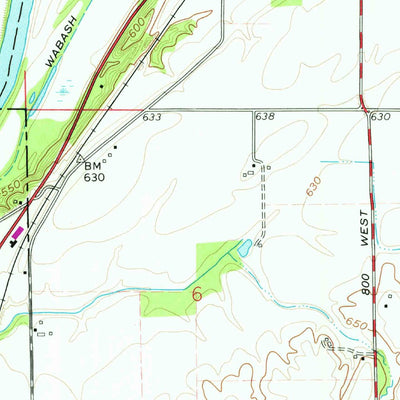 United States Geological Survey Delphi, IN (1962, 24000-Scale) digital map