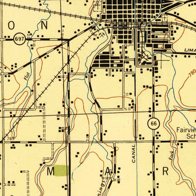 United States Geological Survey Delphos, OH (1944, 62500-Scale) digital map