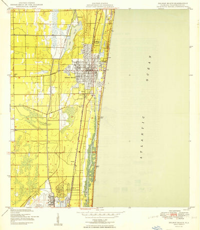 United States Geological Survey Delray Beach, FL (1950, 24000-Scale) digital map