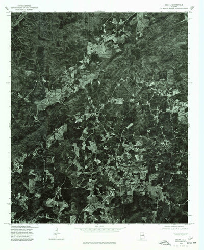 United States Geological Survey Delta, AL (1975, 24000-Scale) digital map