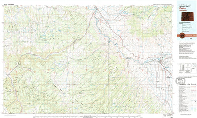 United States Geological Survey Delta, CO (1980, 100000-Scale) digital map