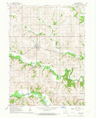United States Geological Survey Delta, IA (1965, 24000-Scale) digital map