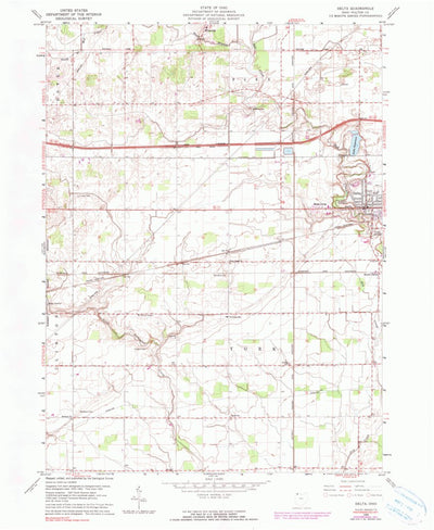 United States Geological Survey Delta, OH (1960, 24000-Scale) digital map