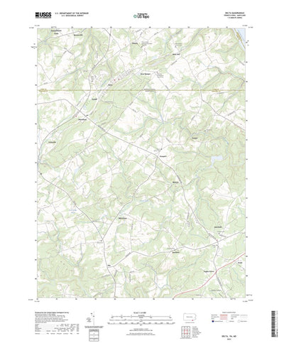 United States Geological Survey Delta, PA (2023, 24000-Scale) digital map