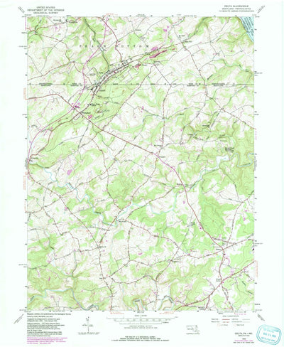 United States Geological Survey Delta, PA-MD (1956, 24000-Scale) digital map