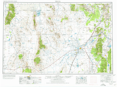 United States Geological Survey Delta, UT (1953, 250000-Scale) digital map