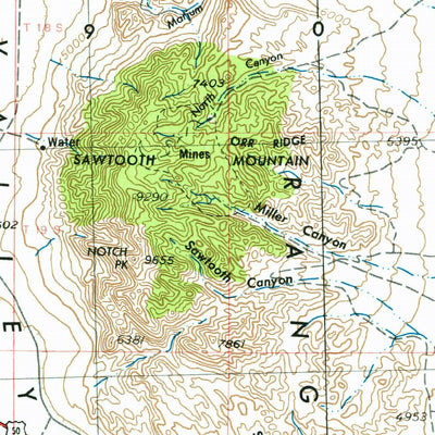 United States Geological Survey Delta, UT (1953, 250000-Scale) digital map