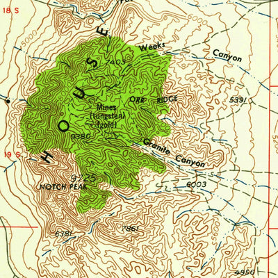 United States Geological Survey Delta, UT (1958, 250000-Scale) digital map